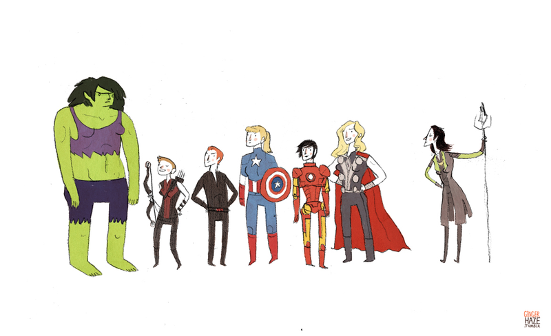 Illustration for article titled Mighty Cute Avengers: The Most Adorable Avengers Fan Art Ever!